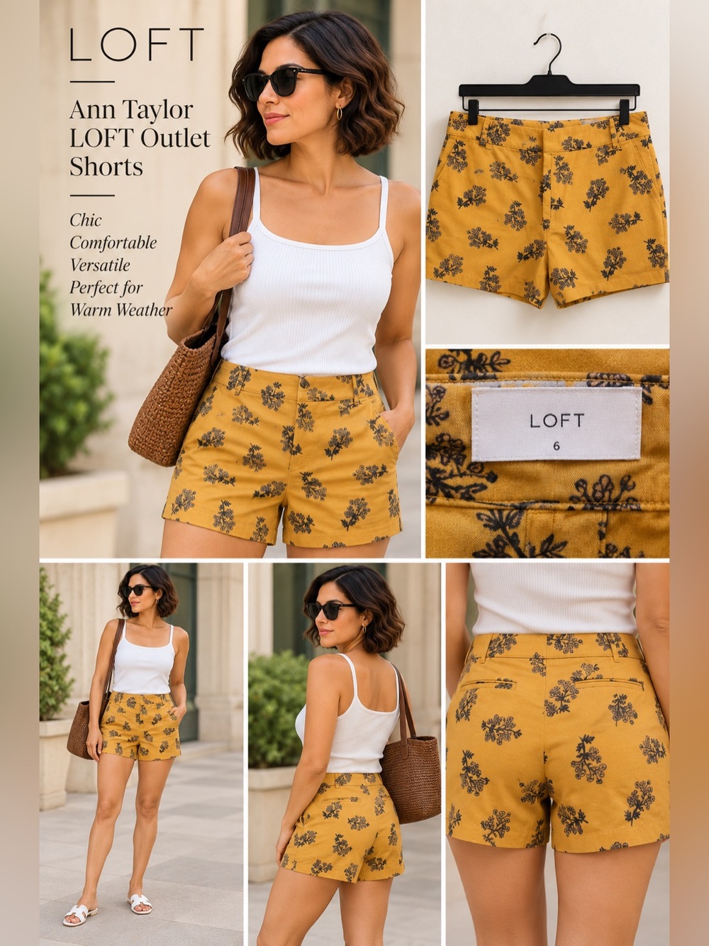 1286 Ann Taylor Loft Outlet Shorts Size 6